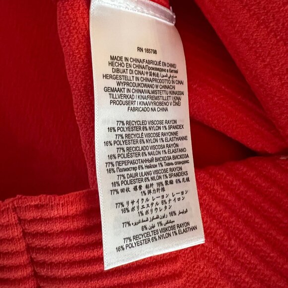 Herve Leger Paris Red Bandage Knit Bodycon Dress Size M NWT - Picture 7 of 8